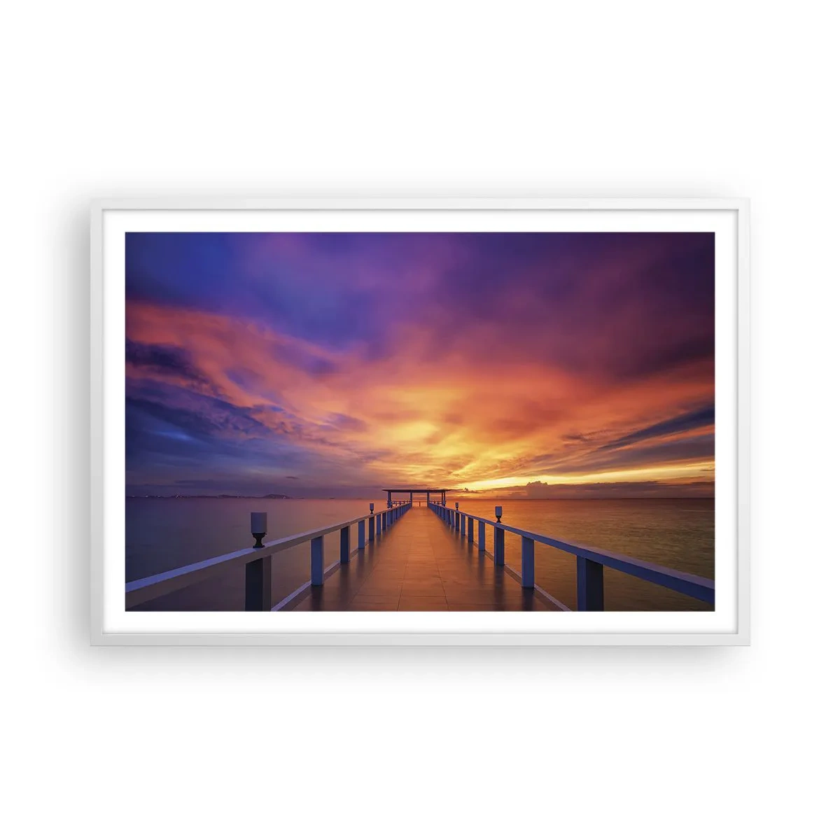 Pôster em moldura branca - Sem fim - 91x61 cm