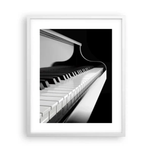 Pôster em moldura branca - Harmonia de formas e cores - 40x50 cm