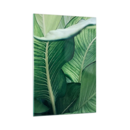 Quadro em vidro - Vida intensamente verde - 70x100 cm
