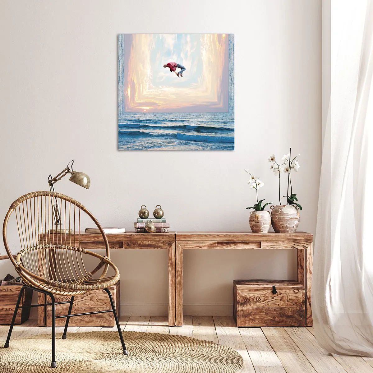 Quadro em tela - Para outra dimensão - 70x70 cm