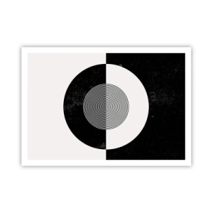 Pôster - Harmonia a preto e branco - 100x70 cm