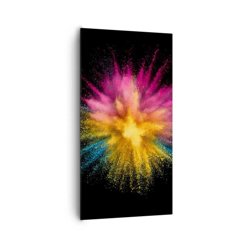 Quadro em tela - O nascimento das cores - 65x120 cm