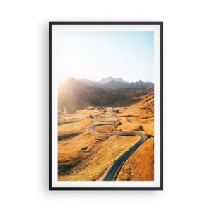 Pôster com moldura preta - No Vale Dourado - 61x91 cm