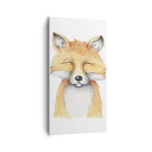 Quadro em tela - Humor de raposa - 55x100 cm