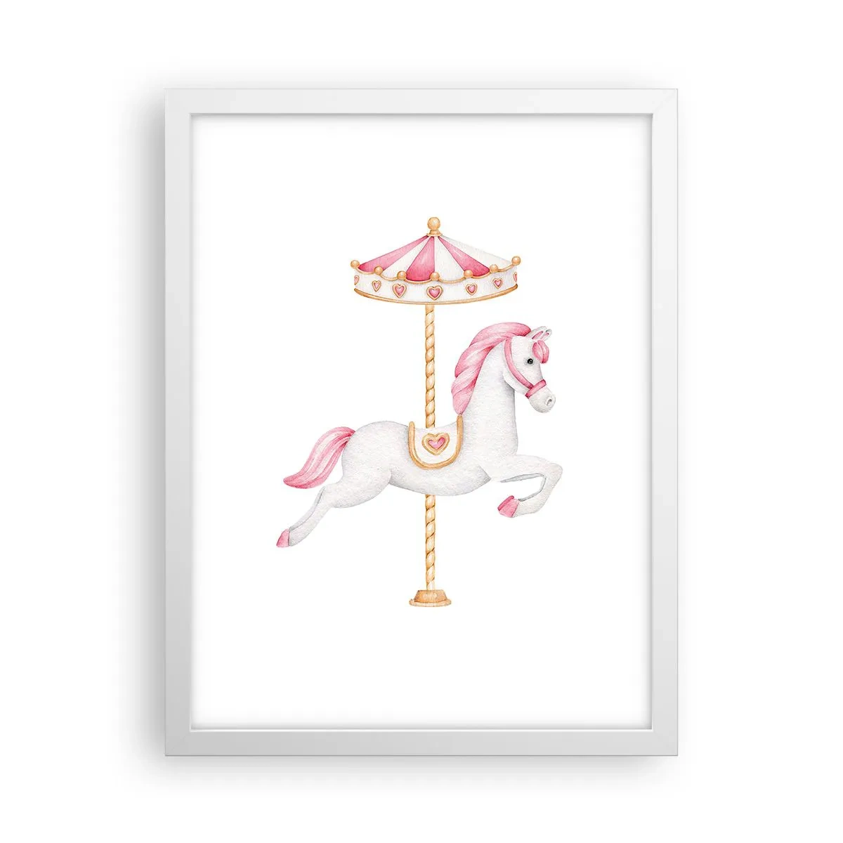 Pôster em moldura branca - Caiu no chão - 30x40 cm