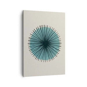 Quadro em tela - Radiante sobre o azul - 50x70 cm