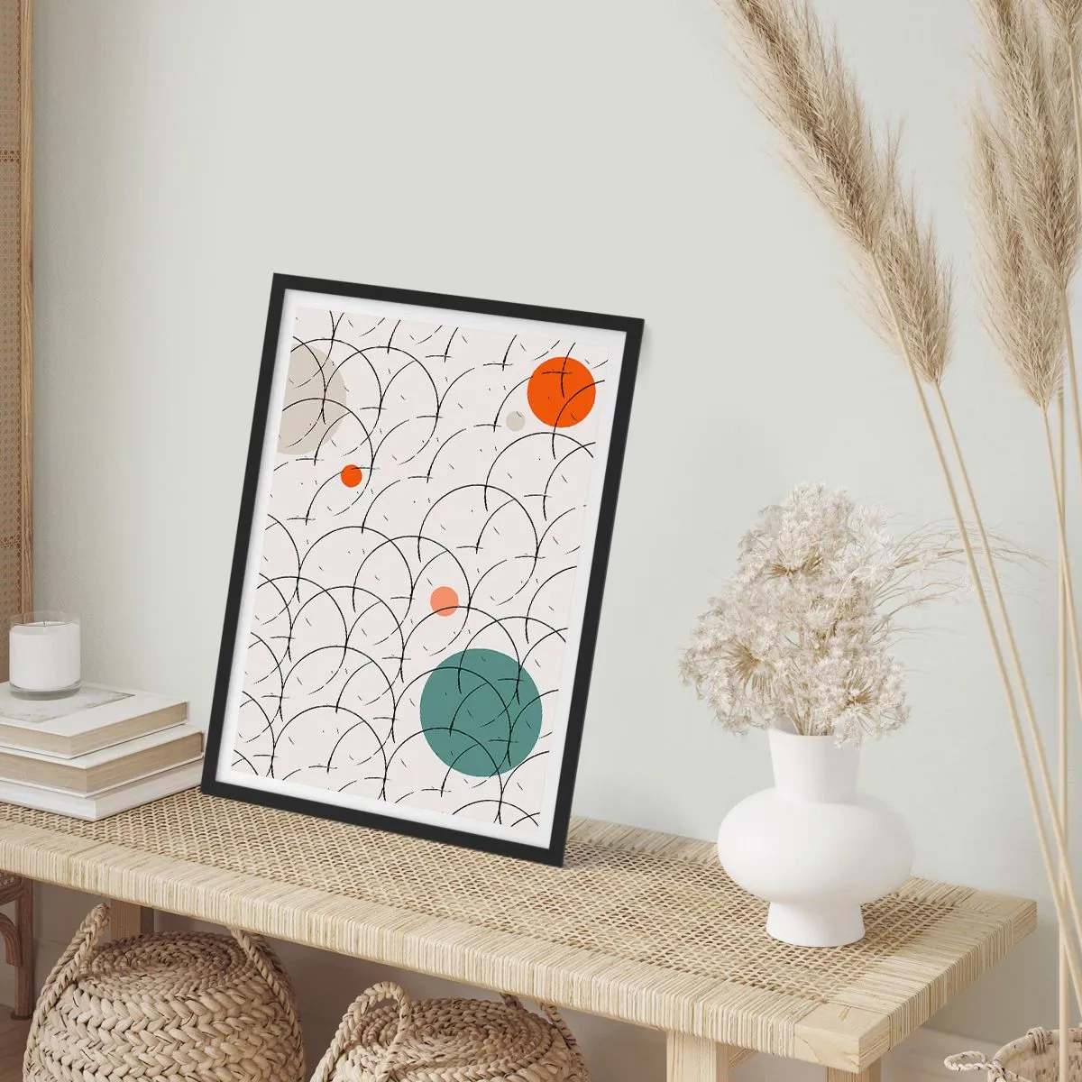 Pôster com moldura preta - No espírito da pop art - 40x50 cm