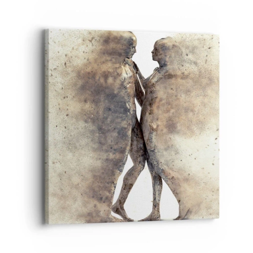 Quadro em tela - Do pó vieram para amar - 30x30 cm