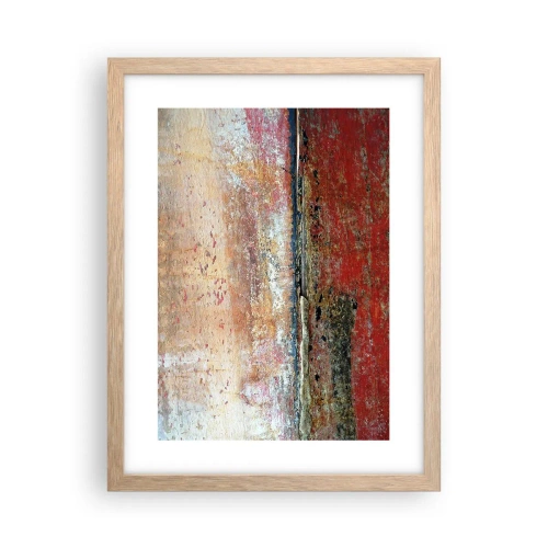 Pôster com moldura de carvalho claro - Talvez seja o mar - 30x40 cm