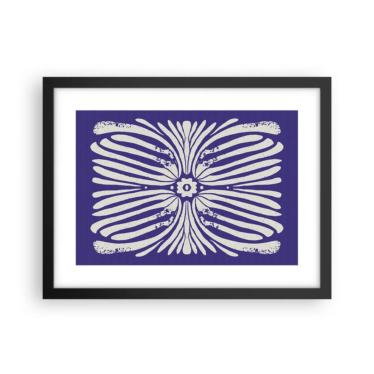 Pôster com moldura preta - Inspirações étnicas - 40x30 cm