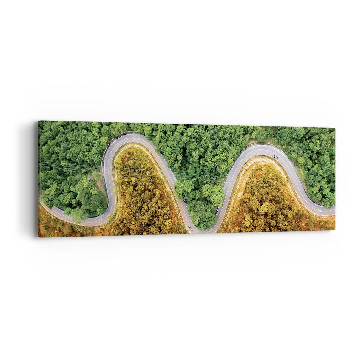 Quadro em tela - Fronteiras e descobertas - 90x30 cm