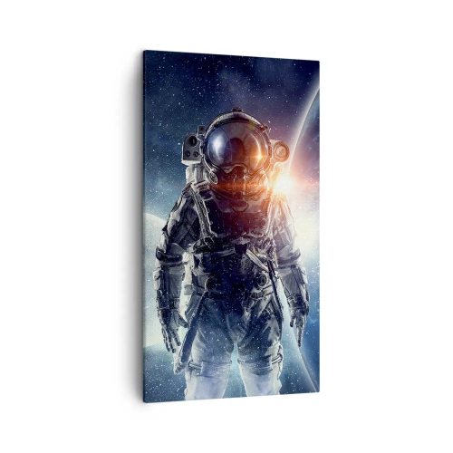 Quadro em tela - Aventura espacial - 45x80 cm