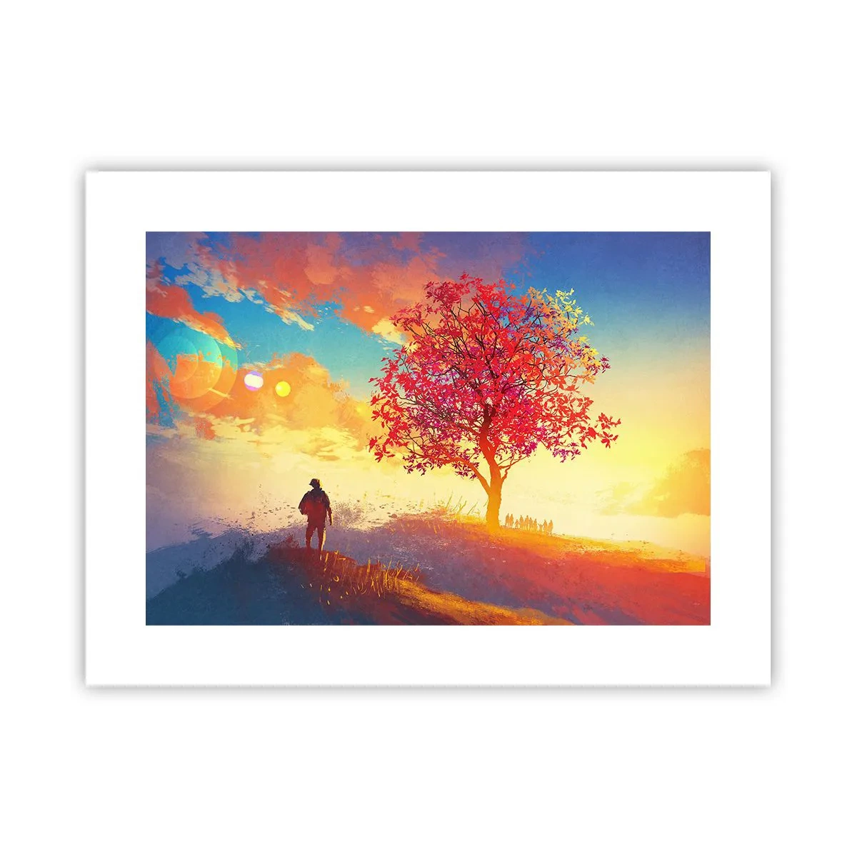Pôster - O peregrino no seu destino - 40x30 cm