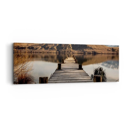 Quadro em tela - Paisagem em silêncio - 90x30 cm