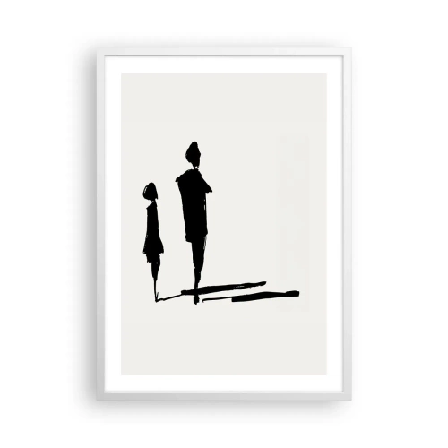 Pôster em moldura branca - Certeza que juntos? - 50x70 cm
