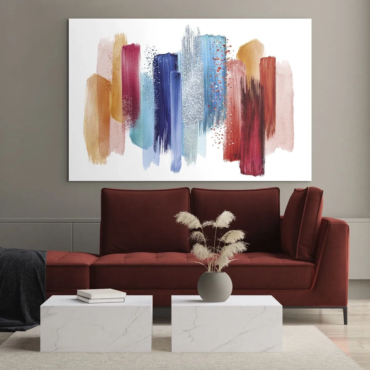 Quadro em vidro - Para cima e para baixo - 100x70 cm