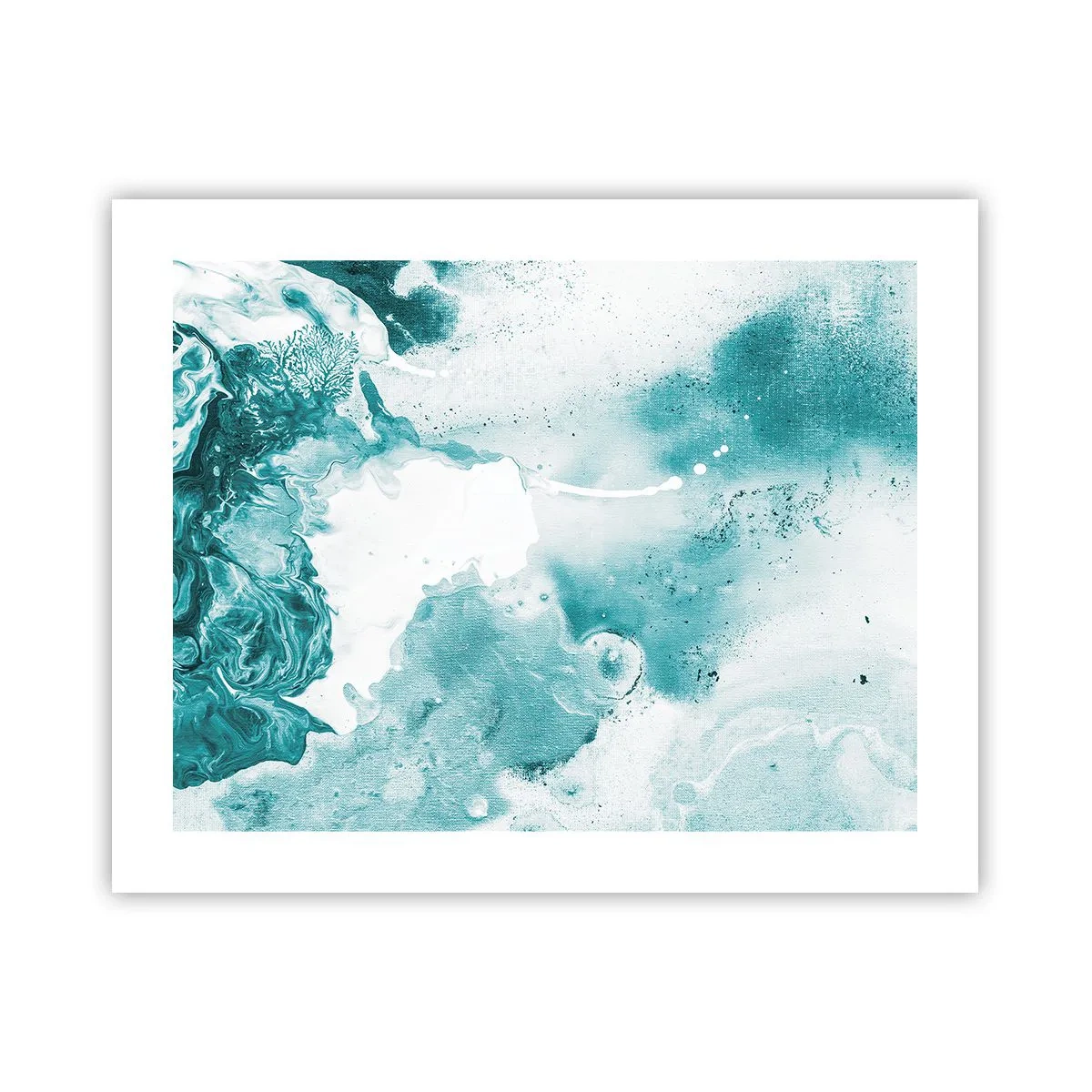 Pôster - Inundado em azul - 50x40 cm