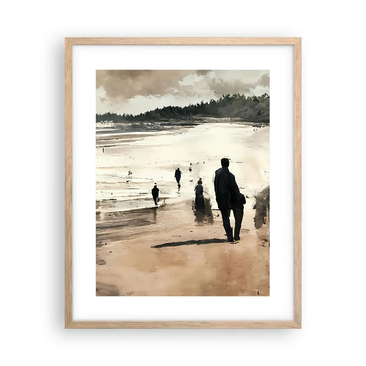 Pôster com moldura de carvalho claro - Convocados - 40x50 cm