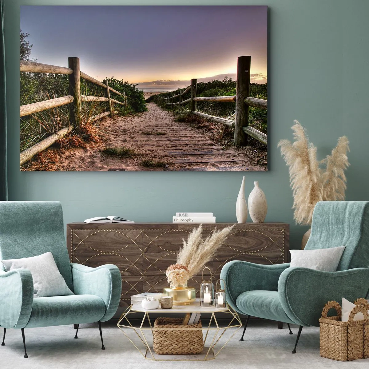 Quadro em tela - O objetivo já está claro - 120x80 cm