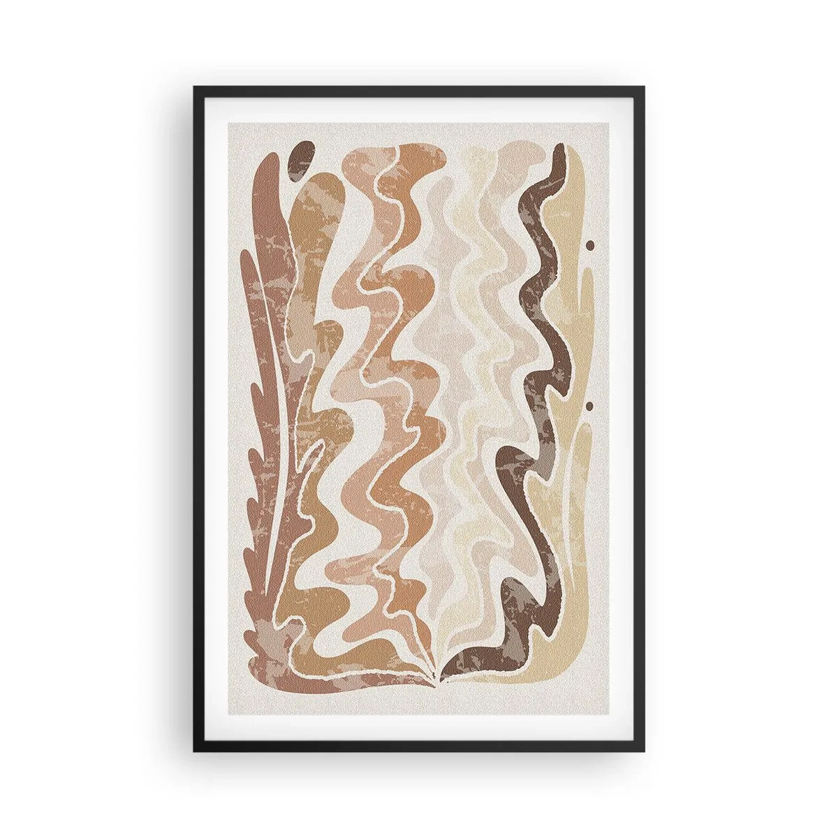 Pôster com moldura preta - Boa energia – boas emoções - 61x91 cm