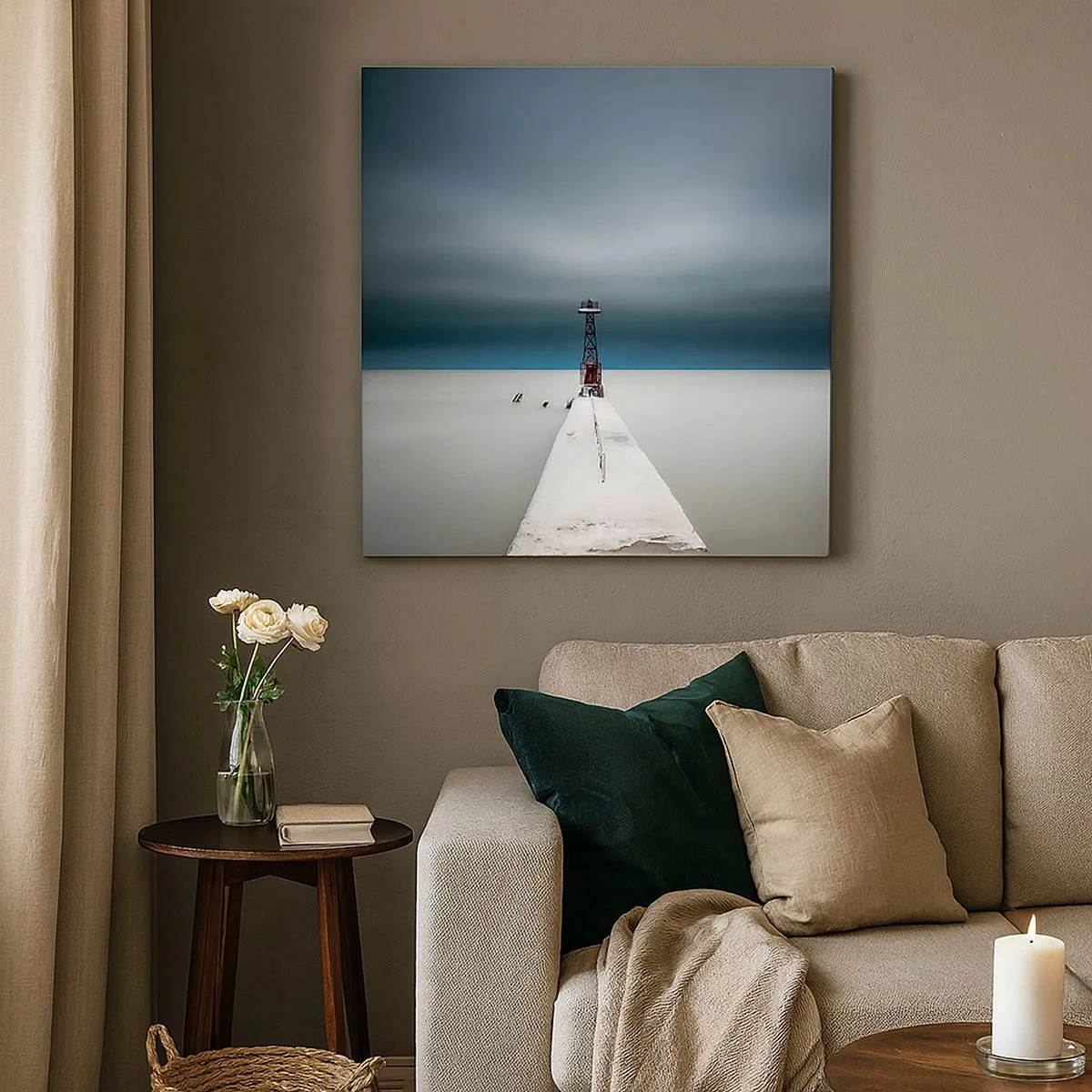 Quadro em tela - Ao encontro do infinito - 30x30 cm