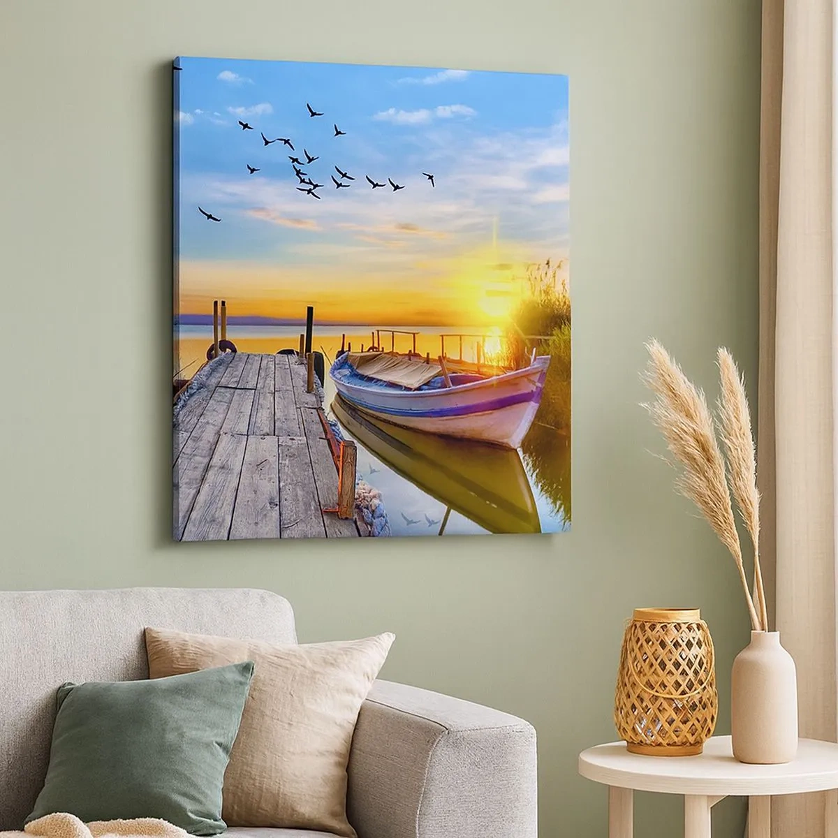 Quadro em tela - Adeus, até amanhã - 30x30 cm