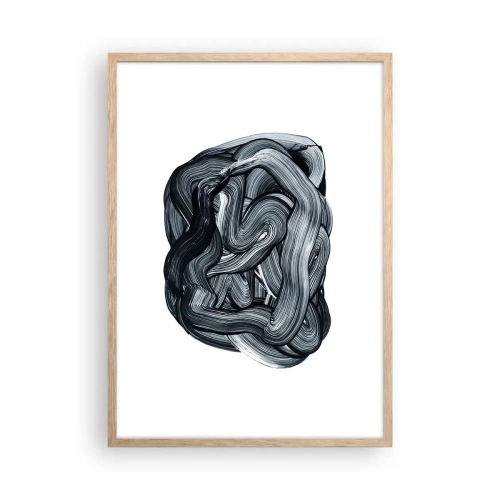 Pôster com moldura de carvalho claro - Não é assim tão simples - 50x70 cm