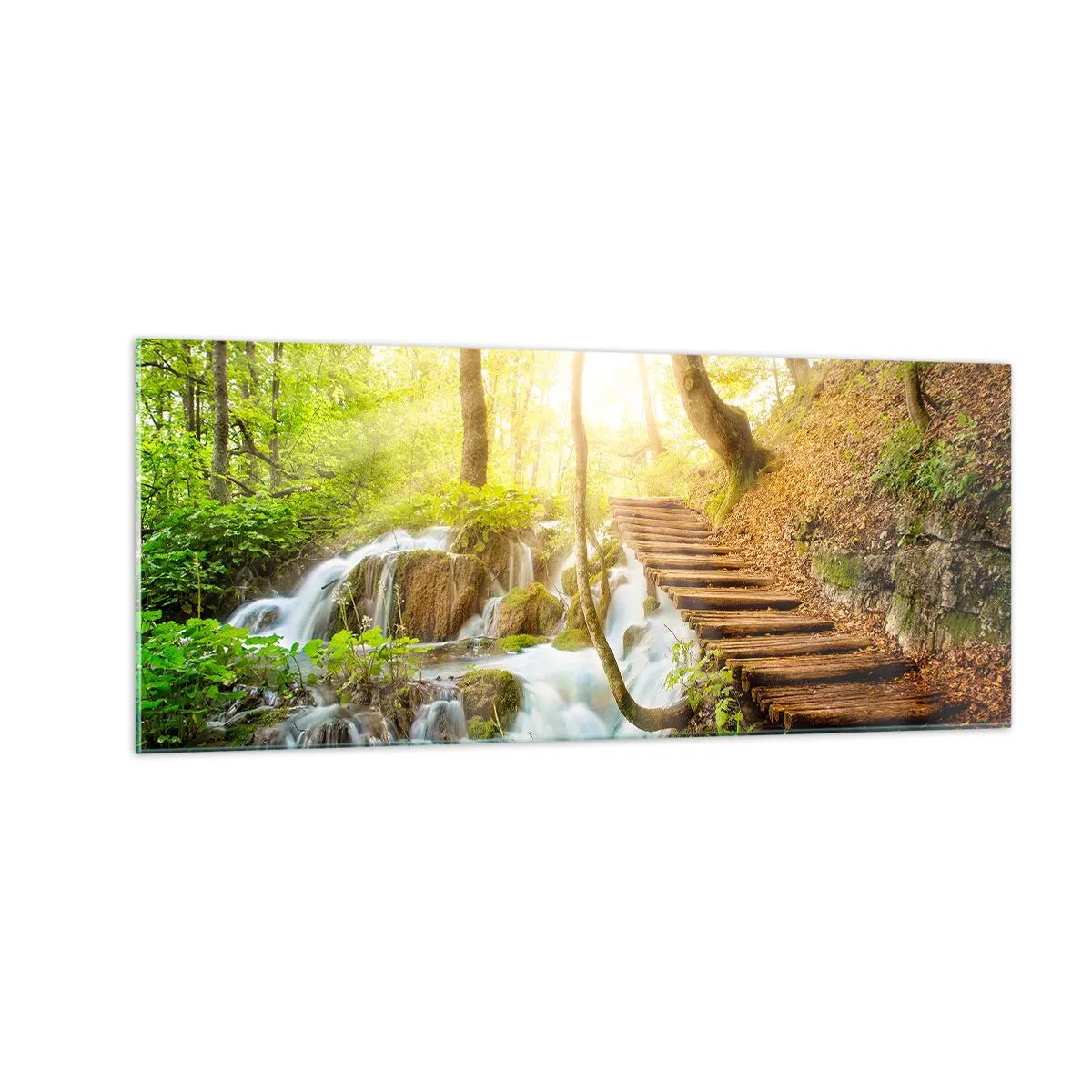 Quadro em vidro - O desejado refresco - 100x40 cm