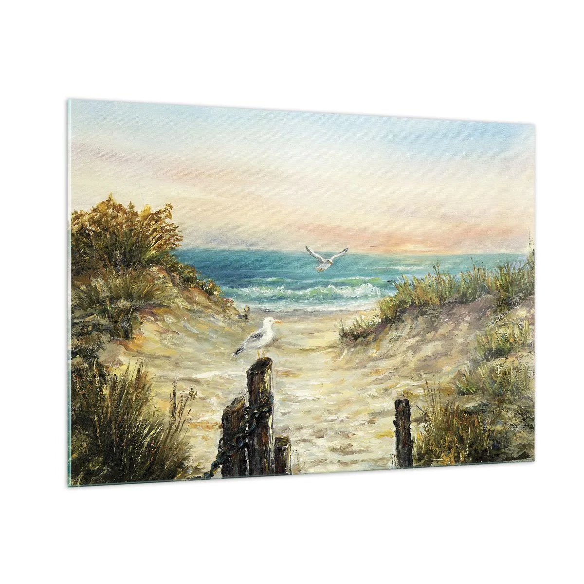 Quadro em vidro - Refúgio sem vento - 100x70 cm