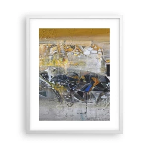 Pôster em moldura branca - Tudo vai se encaixar - 40x50 cm