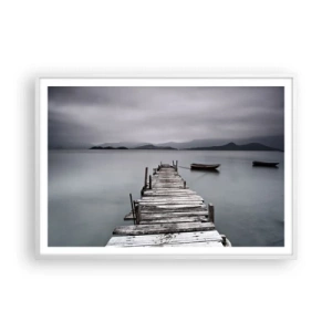 Pôster em moldura branca - Amanhã pode ir - 100x70 cm