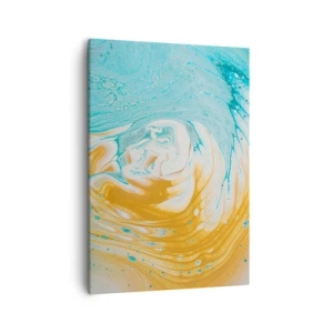 Quadro em tela - Vórtice em pastel - 50x70 cm
