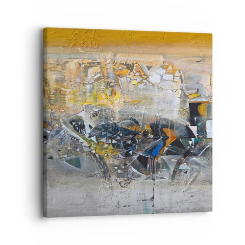 Quadro em tela - Tudo vai se encaixar - 30x30 cm