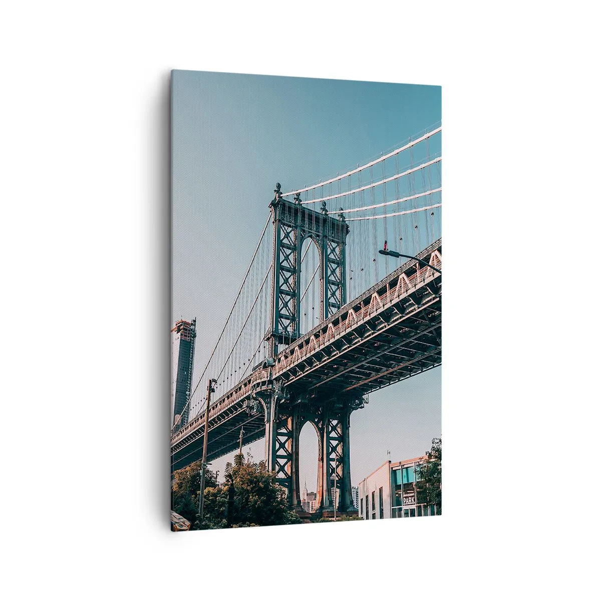 Quadro em tela - Sobre as ondas da cidade - 80x120 cm