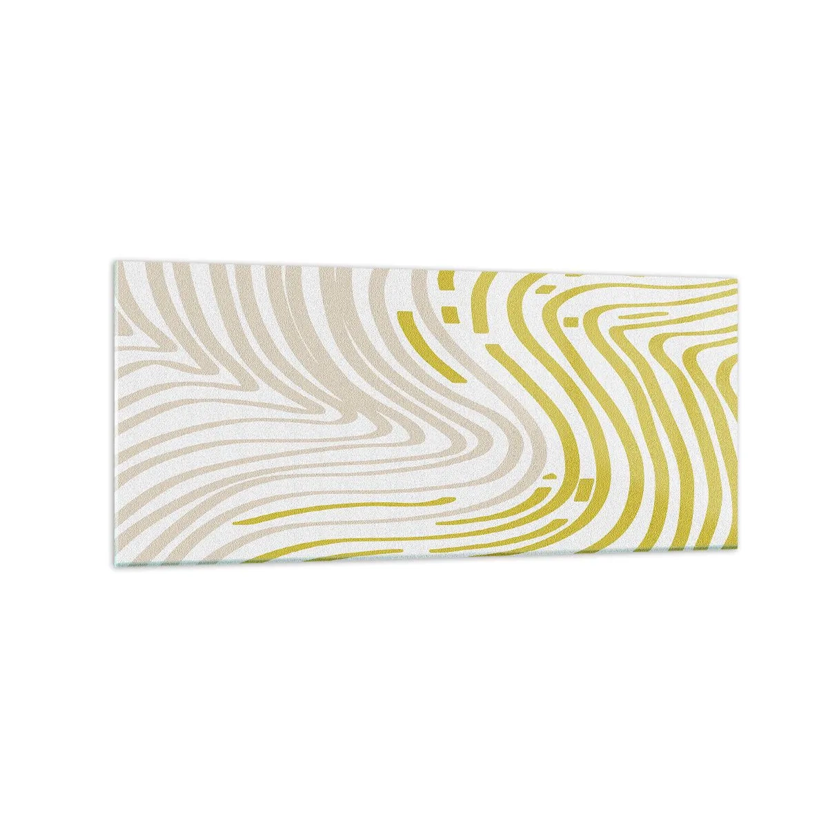 Quadro em vidro - Uma composição com uma curvatura suave - 120x50 cm