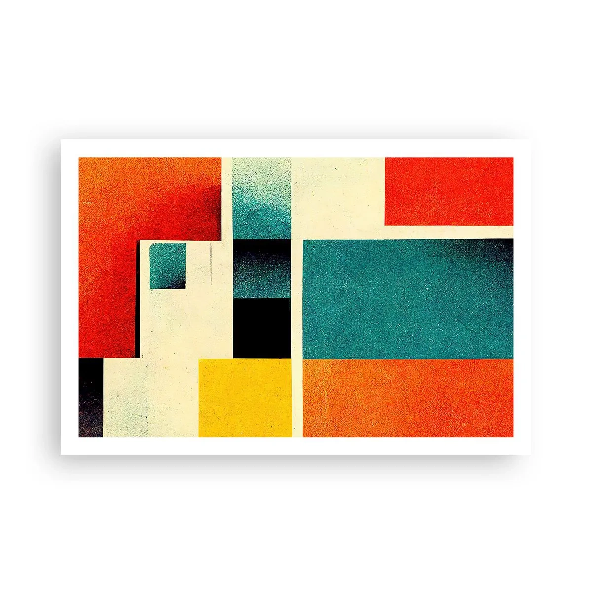 Pôster - Abstração geométrica – boa energia - 91x61 cm