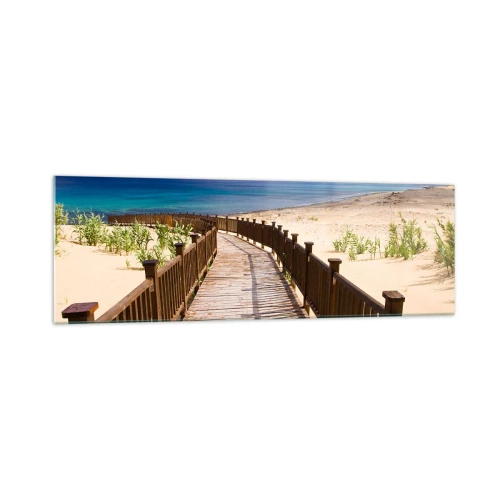 Quadro em vidro - Leve-me para as ilhas felizes - 160x50 cm