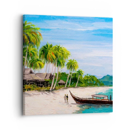 Quadro em tela - Um sonho exótico - 30x30 cm