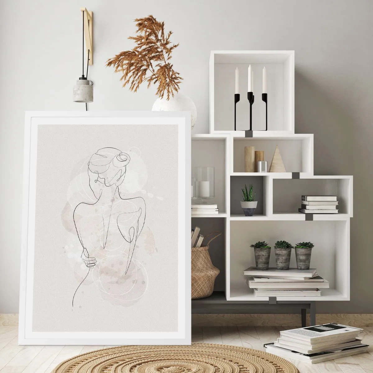 Pôster em moldura branca - Como um instrumento sensível - 40x50 cm