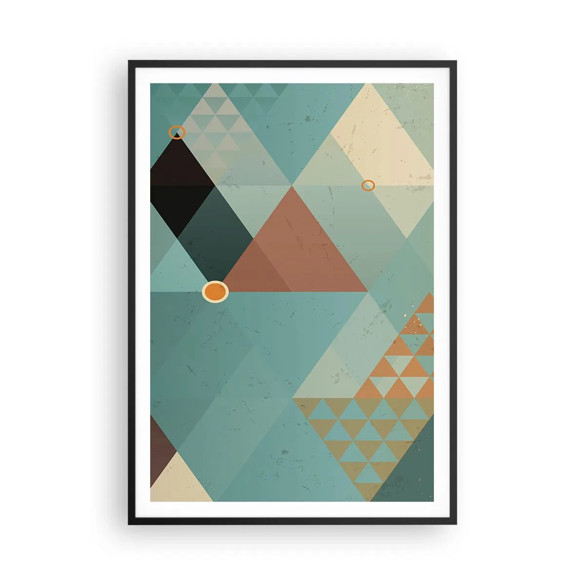 Pôster com moldura preta - A unidade de muitos, os muitos da unidade - 70x100 cm