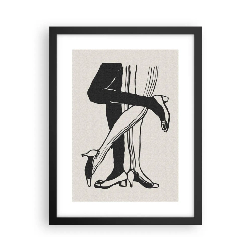 Pôster com moldura preta - Um atributo feminino - 30x40 cm