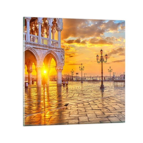 Quadro em vidro - Onde está todo mundo? - 30x30 cm