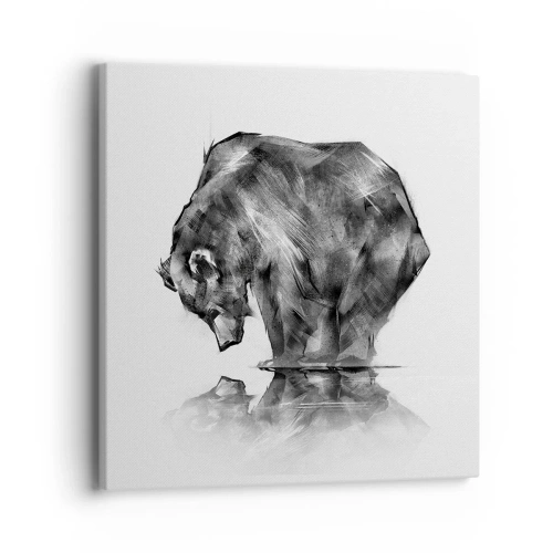 Quadro em tela - É bom ver alguém próximo - 40x40 cm