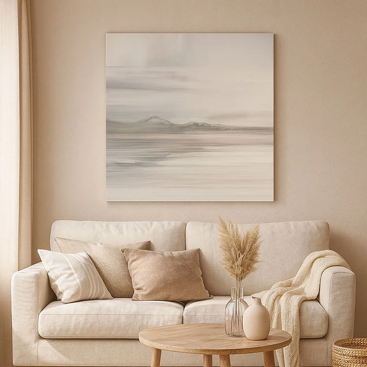 Quadro em tela - Distância pensativa - 30x30 cm