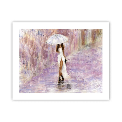 Pôster - Na chuva lilás - 50x40 cm