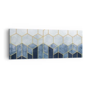 Quadro em tela - Composição em ritmo sincopado - 140x50 cm