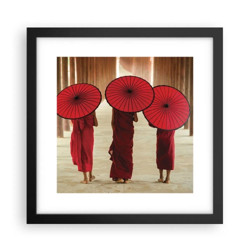 Pôster com moldura preta - A caminho da Terra Pura - 30x30 cm