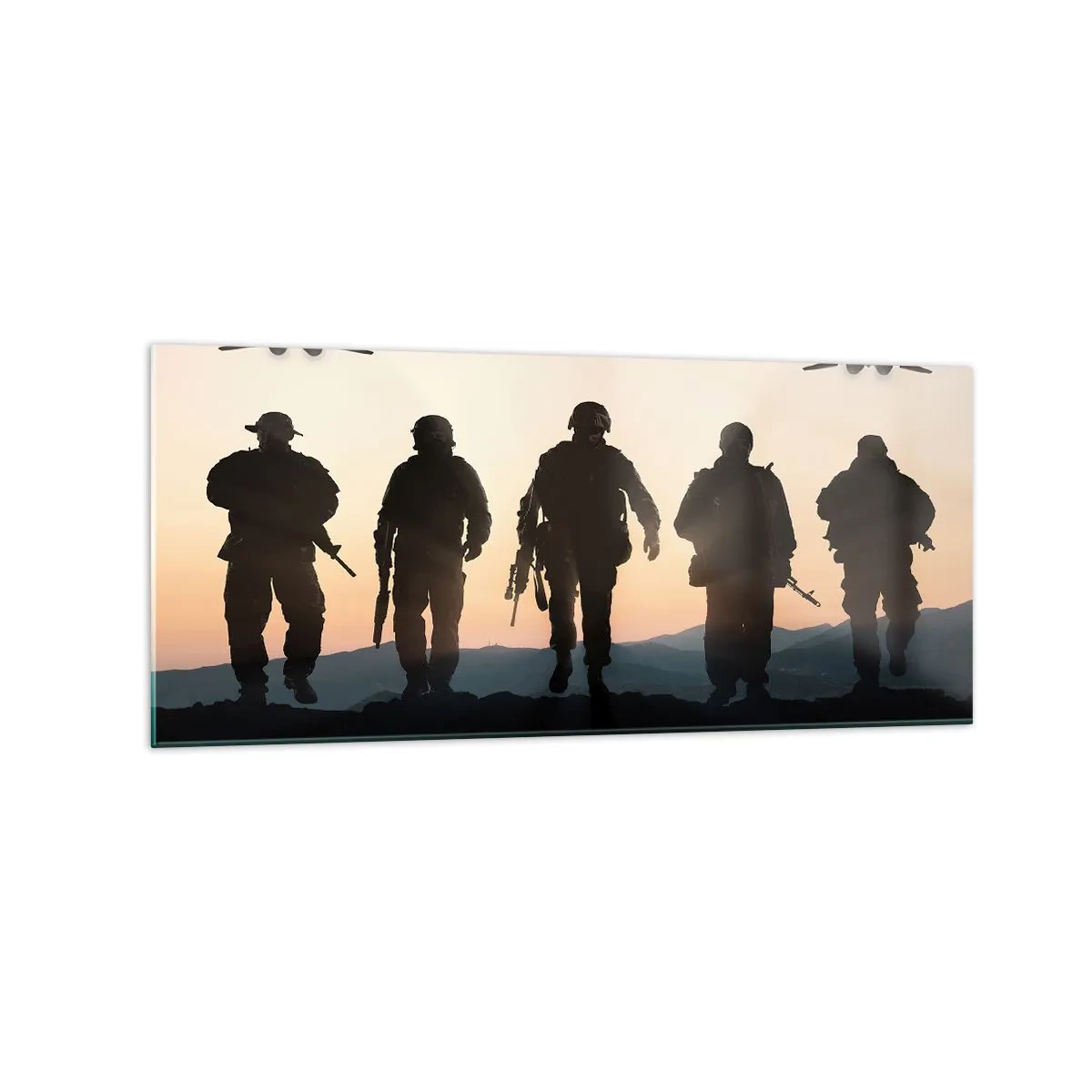 Quadro em vidro - Bem-vindo ao nosso mundo - 120x50 cm