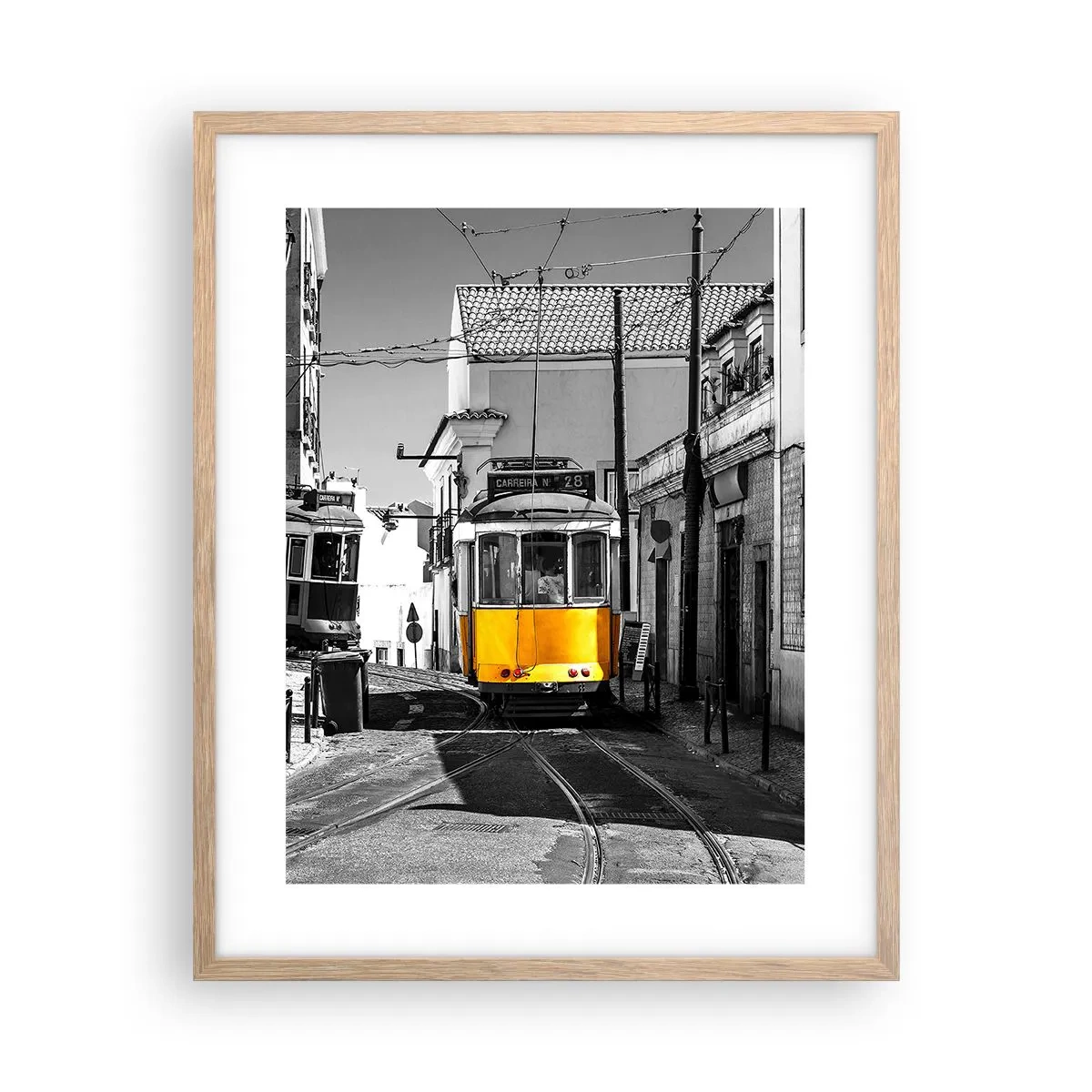 Pôster com moldura de carvalho claro - O Espírito de Lisboa - 40x50 cm