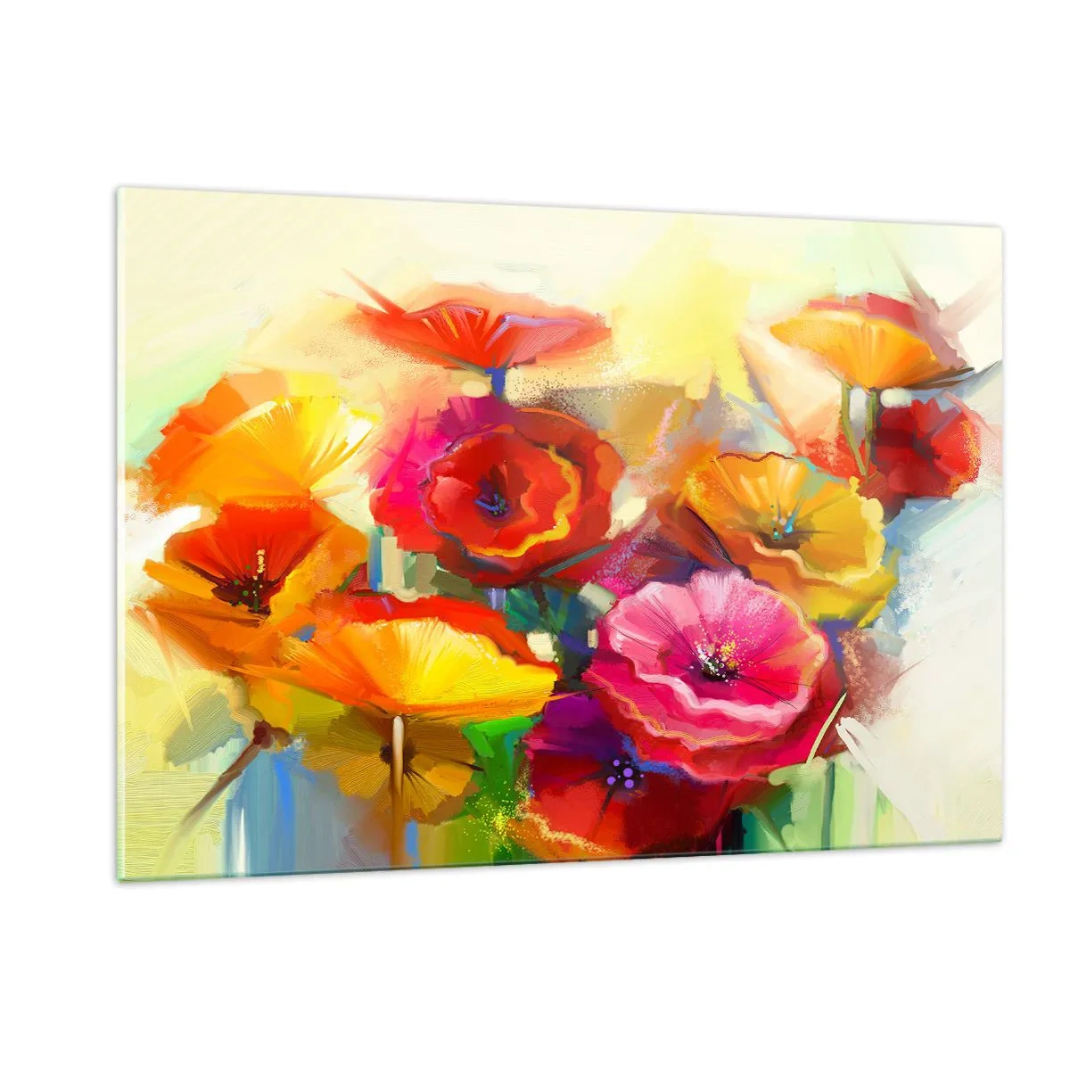 Quadro em vidro - Não só vermelho - 120x80 cm